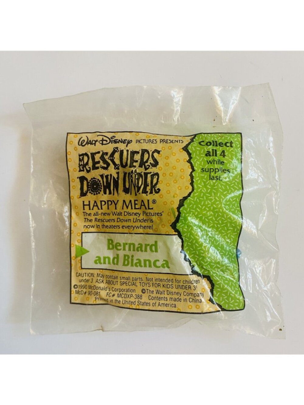 The Rescuers Down Under Happy Meal Toy Bernard & Bianca McDonalds 1990 - Picture 2 of 7